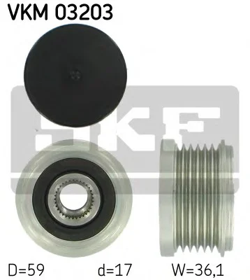 Муфта генератора SKF VKM03203 (фото 1)