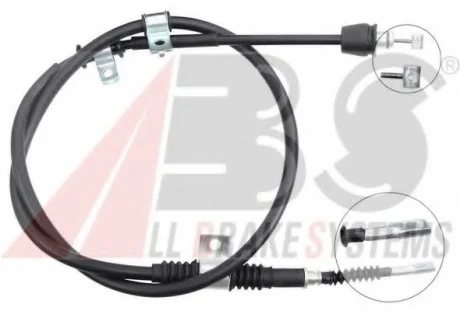 Трос ручного тормоза зад. Cerato 04-11 Л. (1552/1390) A.B.S. K12090