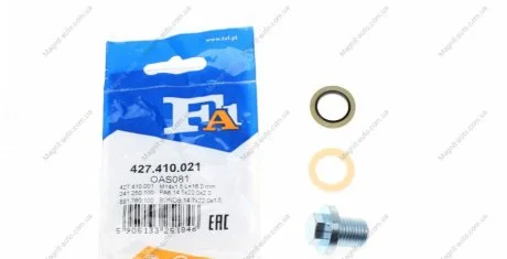 Пробка піддону + ущільнювач Fischer Automotive One (FA1) 427410021