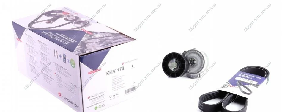 Комплект ремня генератора HUTCHINSON KHV173 (фото 1)
