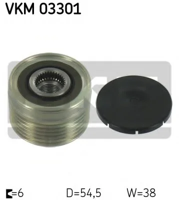 Механизм свободного хода генератора SKF VKM03301 (фото 1)