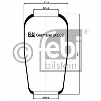 Кожух пневматической рессоры FEBI BILSTEIN 20882