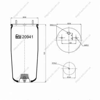 Кожух пневматической рессоры FEBI BILSTEIN 20941