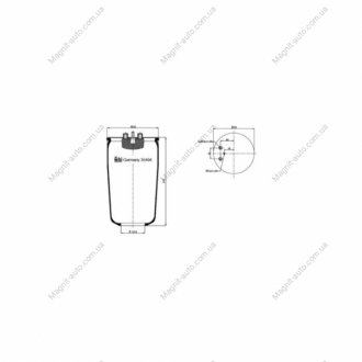 Кожух пневматической рессоры FEBI BILSTEIN 35494 (фото 1)