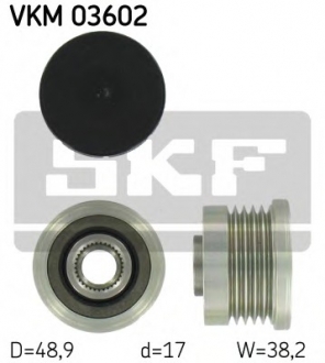 Механизм свободного хода генератора SKF VKM03602 (фото 1)