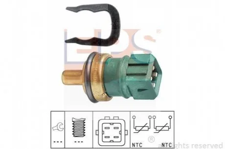 Датчик температуры (синий) VW T5/Golf IV 1.0-2.8 94-15 EPS 1830260