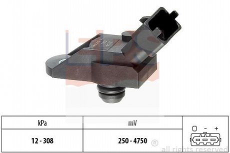 Датчик вакуума Opel Astra G, Vectra B, Zafira 2.0 DTI 16V-2.2 DTI 16V 06.97- EPS 1993114