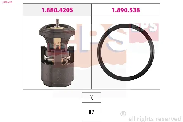 Termostat VW POLO IV 94- /87C/ // EPS 1880420 (фото 1)