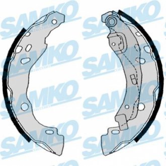 Барабанные тормозные колодки Clio2/Solenza/Logan/Duster Bosch -ABS 203x39 SAMKO 88630