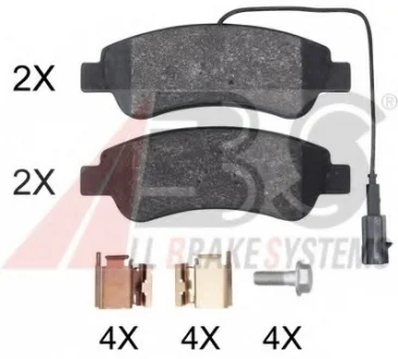 KLOCKI HAMULC. FIAT DUCATO 14- TYŁ A.B.S. A.B.S. 35067
