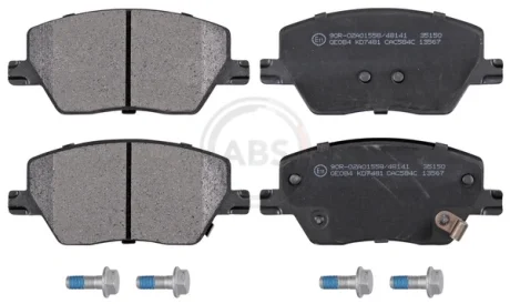 KLOCKI HAMULC. FIAT TIPO 15- PRZÓD A.B.S. A.B.S. 35150