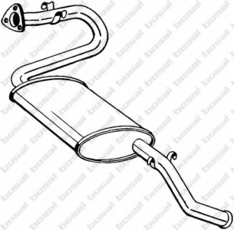 Глушитель выхлопных газов конечный BOSAL 280273