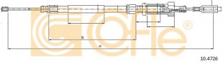 Трос, стояночная тормозная система COFLE 104726 (фото 1)