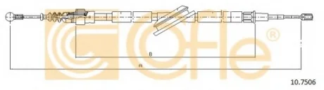 Трос, стояночная тормозная система COFLE 107506