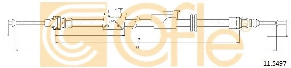 Трос ручного гальма зад. П Ford Galaxy (WA6) 2006/05-2015/06 COFLE 115497 (фото 1)