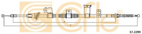 Трос, стояночная тормозная система COFLE 172299 (фото 1)