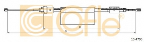 Трос, стояночная тормозная система COFLE 104706 (фото 1)