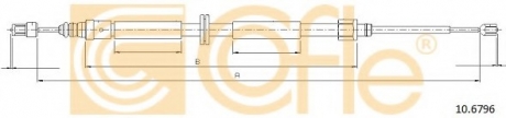 Трос, стояночная тормозная система COFLE 106796 (фото 1)