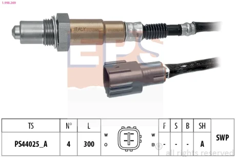 SONDA LAMBDA CITROEN PEUGEOT TOYOTA EPS 1998269