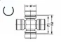 Хрестовина карданного валу (30ммx53мм) JEEP CHEROKEE, GRAND CHEROKEE I, GRAND CHEROKEE IV, WRANGLER I, WRANGLER II 2.1D-5.2 10.84- GKN (Lobro) U112 (фото 2)