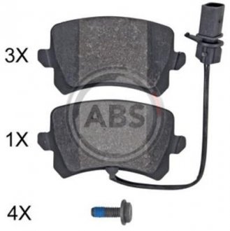 KLOCKI HAMULC. AUDI Q3 RS 13- TYŁ A.B.S. 35132
