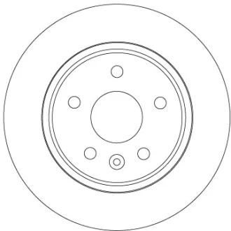 TARCZA HAMULC. OPEL ASTRA K 15- TYЈ TRW DF6846