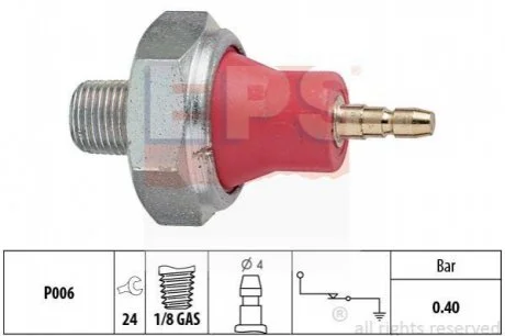 Датчик тиску масла Honda Accord 00-/Nissan Sunny 82-/Opel Vectra B 95-/Rover 400 90- EPS 1800015