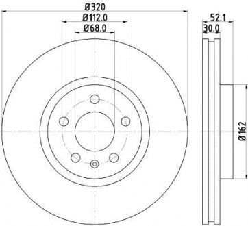 Tarcza hamulcowa 55293PRO_HC HELLA 8DD355129231