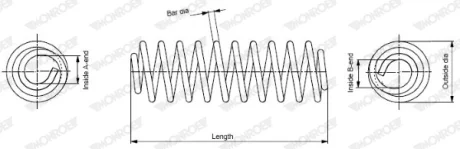 SPREZYNA PRZOD RENAULT SCENIC 09- MONROE SP4004
