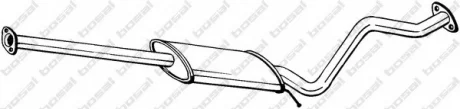 Глушник середня частина HYUNDAI GETZ 06- (285-357) BOSAL 285357