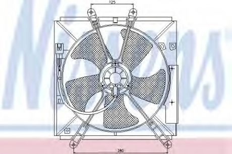 Вентилятор, охлаждение двигателя NISSENS 85330