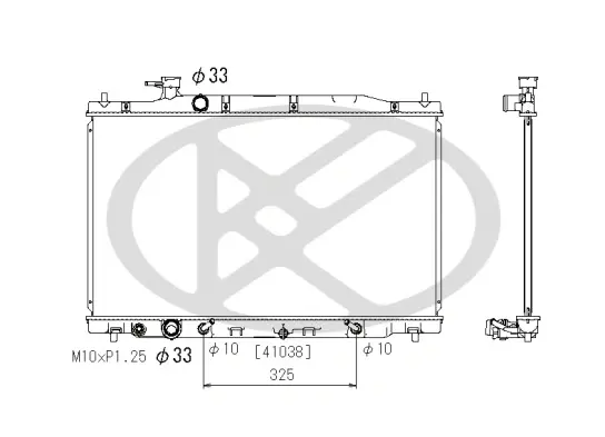 Радіатор двигуна HONDA CR-V III 2.4 06.06-12.12 KOYORAD PL082430 (фото 1)