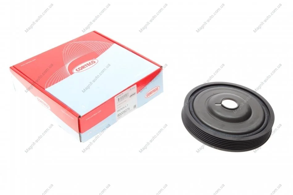 Шків колінвалу RENAULT LOGAN, KANGOO, MEGANE II (BM0/1_, CM0/1_), 07/01 - 10/12 Corteco CORTECO 80005275 (фото 1)