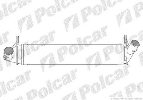 Радиаторы воздуха (Интеркулеры) Polcar 2801J81 (фото 1)