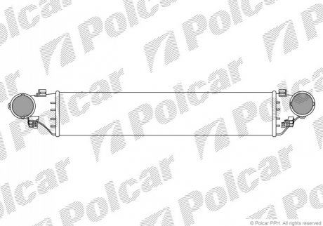 Радиаторы воздуха (Интеркулеры) Polcar 5003J82 (фото 1)