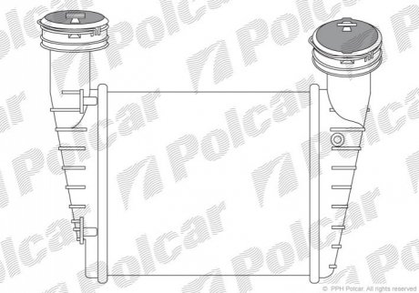 Радиаторы воздуха (Интеркулеры) Polcar 9548J85 (фото 1)