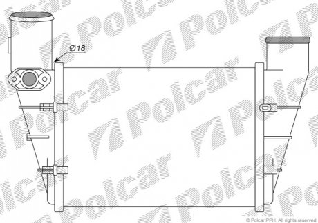 Радиаторы воздуха (Интеркулеры) Polcar 1324J81 (фото 1)