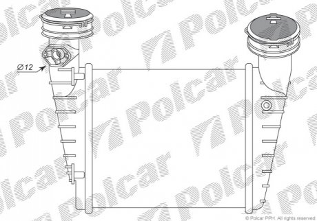 Радиаторы воздуха (Интеркулеры) Polcar 9548J82