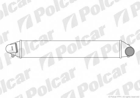Радиаторы воздуха (Интеркулеры) Polcar 9550J82 (фото 1)