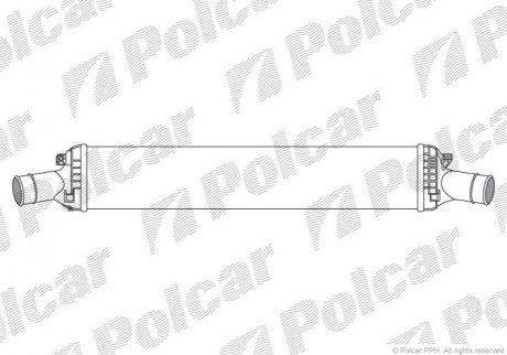 Радиаторы воздуха (Интеркулеры) Polcar 1337J82 (фото 1)
