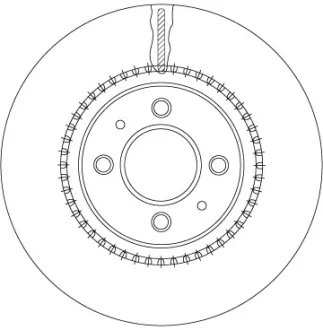 TARCZA HAM. KIA P. RIO 1,2-1,25 11- TRW DF6904