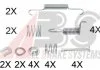 Монтажний к-кт гальм. колодок MITSUBISHI OUTLANDER II (CW_W), ASX (GA_W_) (вир-во ABS) A.B.S. 0010Q (фото 1)