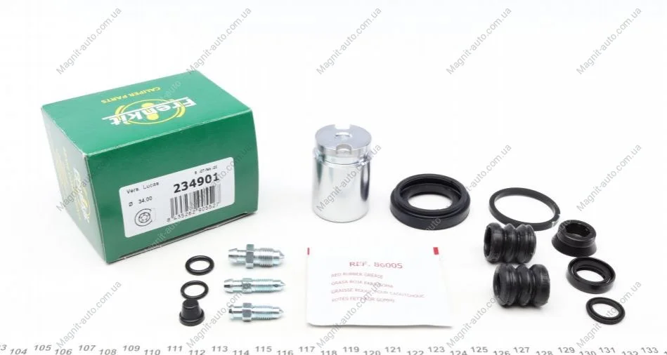 Ремкомпл. супорта зад. Fiesta 01-/Focus 98-(розширений/34 mm)(Lucas) FRENKIT 234901 (фото 1)