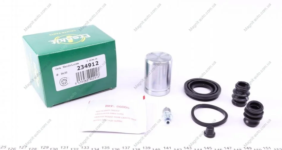 Ремкомплект супорту заднього Hyundai Sonata 98-04/Tucson (d=34mm)(Mando)(+поршень) Frenkit FRENKIT 234912 (фото 1)