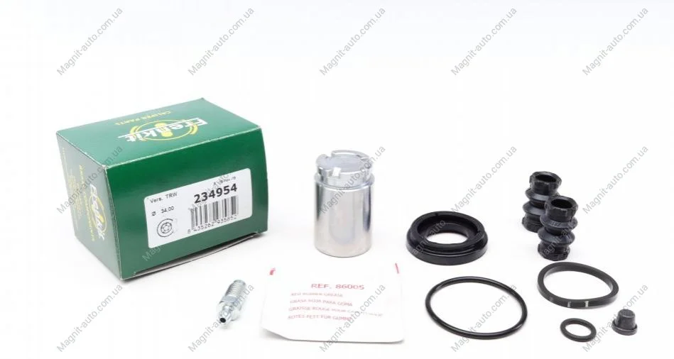 Ремкомплект супорту заднього MB B-Class (W246)/Renault Megane III/Scenic III (d=34mm)(Lucas)(+поршень) Frenkit FRENKIT 234954 (фото 1)