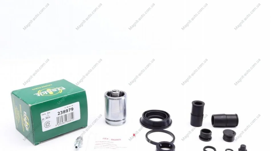 Ремкомплект супорту заднього Ford Focus (04-10)/Renault Laguna (01-05)/Opel Vectra (02-09)(d=38)(ATE)(+поршень) Frenkit FRENKIT 238979 (фото 1)