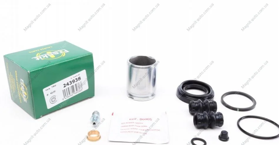 Ремкомпл. суппорта зад A4/A5/A6/A7/A8/Q5/Range Rover IV/Sprot 02- (42,8mm) (с поршнем) FRENKIT 243938 (фото 1)