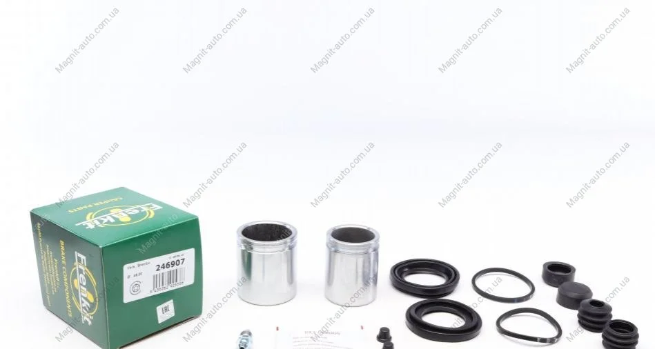 Ремкомплект супорта переднього Citroen Jumper/Peugeot Boxer/Fiat Ducato (06-)(d=46+52)(Brembo)(+поршні) Frenkit FRENKIT 246907 (фото 1)