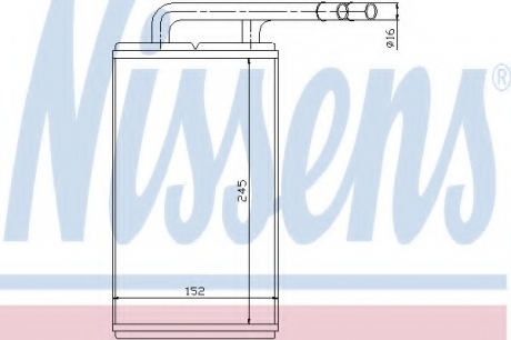 Теплообменник, отопление салона NISSENS 71740