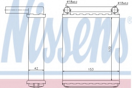 Теплообменник, отопление салона NISSENS 72038